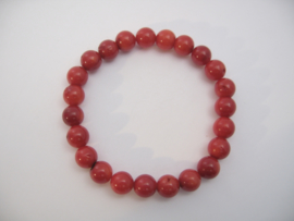 Armband rode Koraal kralen