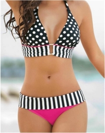 Bikini dots and stripes maat 40/42