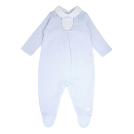 Babypakje blauw met customize borduurdesign