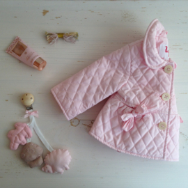 Wagen/maxi-cosi  hanger natuur pink