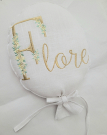 Naamballon 'Flower' (+opties voor kleur)