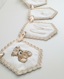 Naamslinger 'Little Teddybear' (+opties voor kleur)