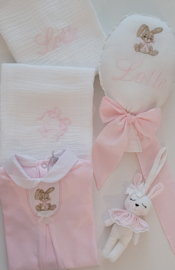 Naamballon 'Little Bunny' (+opties voor kleur)