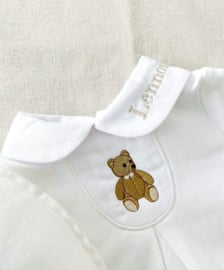 Babygrow white with customize embroidery