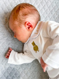 Babypakje wit met customize borduurdesign