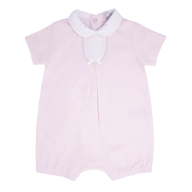 Summer babygrow pink with customize embroiderydesign.