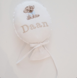 Naamballon 'Puppy' (+opties voor kleur)