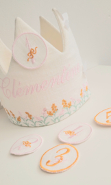 Kroon 'Flowers & Butterfly's' (+opties voor kleur)