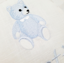 Naamballon Teddy Bear Blue Luxe