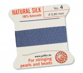 BLUE: Griffin zijde draad 0,6mm N0. 4 (Si1-6)