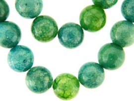 Agaat blauw-groen rond ca. 12mm