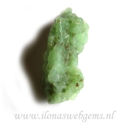 Chrysopraas side drill kraal / hanger ca. 73x25x20mm (M212-6)