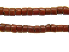 Bloedkoraal `look` keramiek kralen ca. 4x3mm XXLang