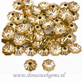 50 stuks Gold filled kralenkapje ca.4mm