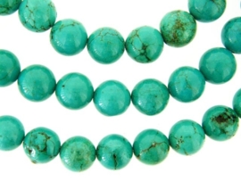 Howliet turquoise rond ca. 12mm