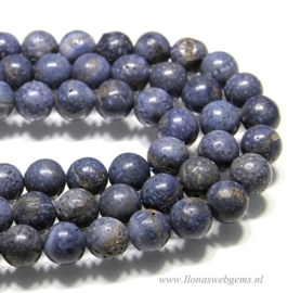 Koraal kralen blauw rond ca. 14mm (M257)