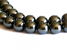 Magnetische Hematiet kralen rond ca.4mm (i21)