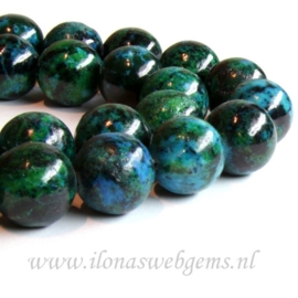 Chinese Chrysocolla rond ca. 18mm