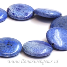 Howliet blauw coins ca. 30x8mm