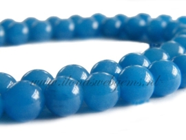 Jade blauw rond ca. 11mm