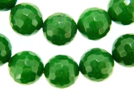 Jade facet rond 12mm