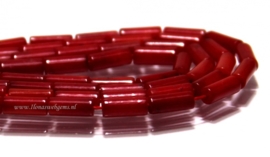 Bloedkoraal rood cilindertjes ca. 7x3mm (G1)