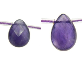 Amethyst facet briolettes ca. 13x10x5mm