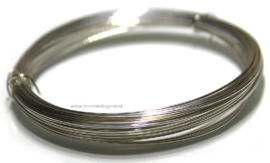 17 meter Silverfilled draad zacht ca. 0,5mm / 24 gauge