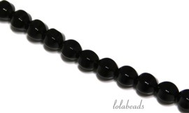 10 Strengen Onyx kralen facet  ca. 12mm