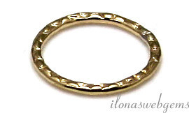 12 stuks 14k/20 Gold filled gesloten oog bewerkt ca. 10.5x1mm