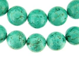 Howliet turquoise rond ca. 18mm