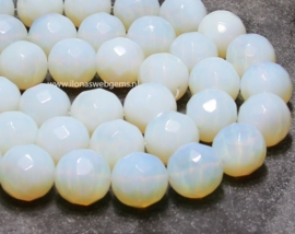 Opaliet kralen facet rond ca. 21mm (M271b)
