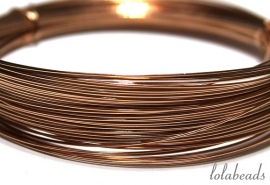 27 meter Rosé Gold filled draad  ca. 0,4mm half hard