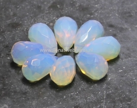 8 stuks Opaliet kralen facet druppels 18x10mm (Pe3-11)