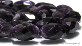 Amethyst kralen free shape ca. 27x16mm (H36)