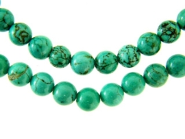 Howliet turquoise-groen rond ca. 6,5mm