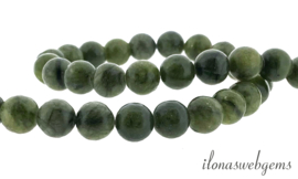 10 strengen Groene Jade kralen rond ca. 4mm (58)