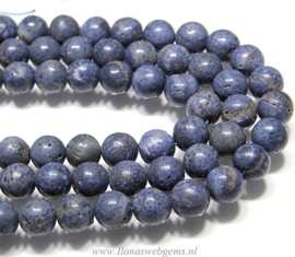 Koraal kralen blauw rond ca. 12mm (M258)