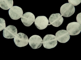 Regenboogmaansteen coins ca. 7x3mm