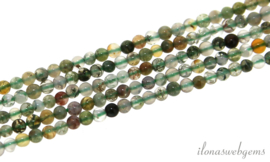 10 strengen Indian Agaat kralen rond ca. 2mm