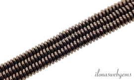 10 Strengen Hematiet kralen disc coffee ca. 4x1,5mm