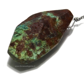 Chrysocolla hanger ca. 52x24x14mm (M115a)