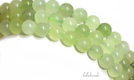 10 strengen Nieuwe berg Jade A-kwaliteit kralen rond ca. 8mm (1.25)