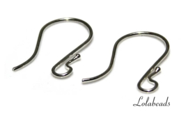 6 paar Sterling zilveren oorhaakjes ca. 21mm