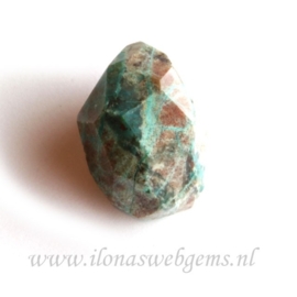 Chrysocolla hanger ca. 39x25x20mm