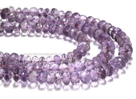 Amethyst facet rondellen ca. 8x4,5mm A kwaliteit (M208)
