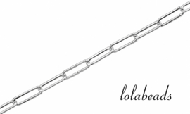 3 meter sterling zilveren ketting ca. 6x2.5mm