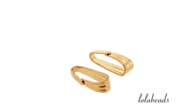 12 stuks 14k/20 Gold filled bail ca. 8mm