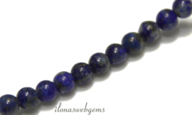 10 strengen Lapis Lazuli kralen rond ca. 6mm (20)