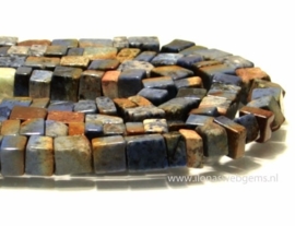 Dumortieriet kralen ca.9x8-11x9mm (C7)